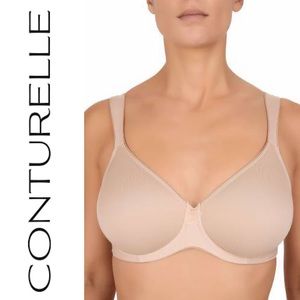 CONTURELLE PURE BALANCE Spacer Underwire Bra Nude Beige Smoothing New 34 C